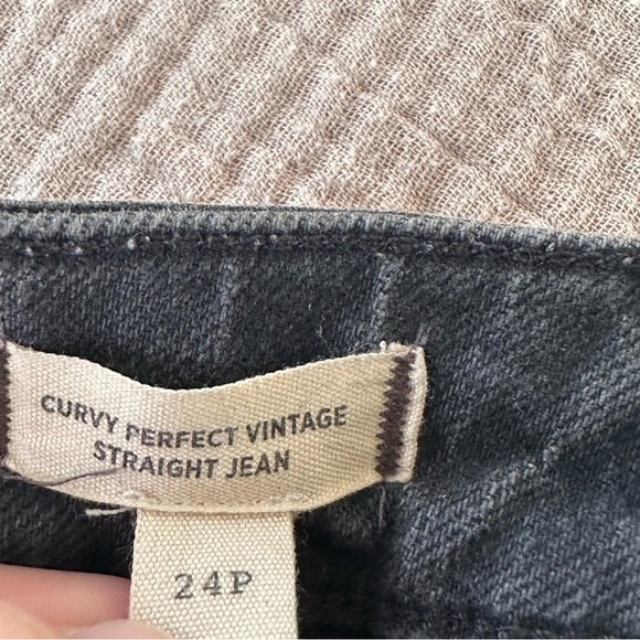 Madewell The Curvy Petite Perfect Vintage Straight Jean in Lunar Wash size 24 P - Picture 4 of 7
